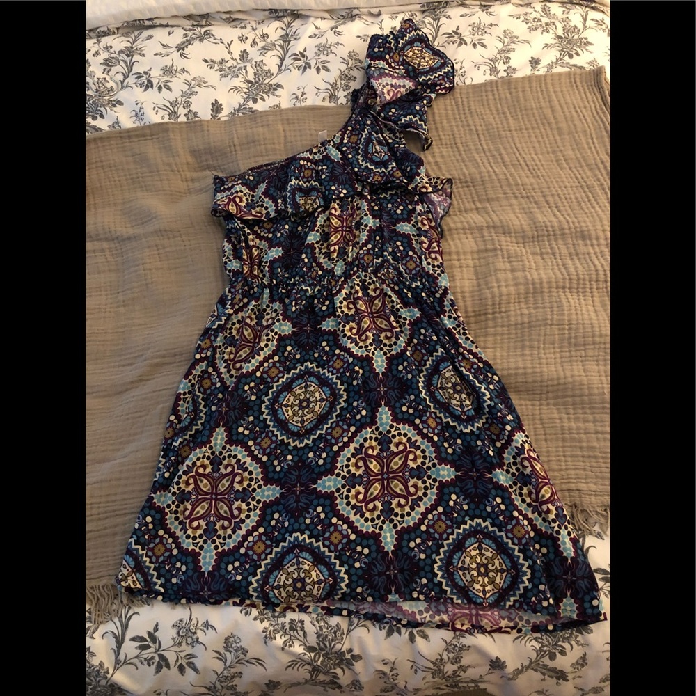 One shoulder summer dress